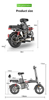 Clinio E-Bike 400 Watt Motor - 2023 Model - Elektrische Vouwfiets - 35 KM/H - Zwart